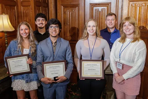 Student award photo from the 2025 BAE Academic Showcase